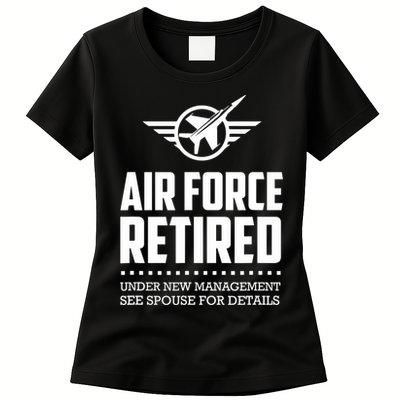 Funny Air Force Retired | Military Veteran Womens T-Shirt