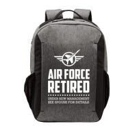 Funny Air Force Retired | Military Veteran Vector Backpack