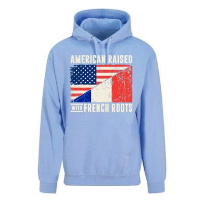 Flag American French Roots French American Funny Unisex Surf Hoodie