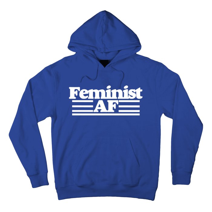 Feminist Af Feminism With A Retro 70s Cool Gift Hoodie