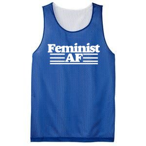 Feminist Af Feminism With A Retro 70s Cool Gift Mesh Reversible Basketball Jersey Tank