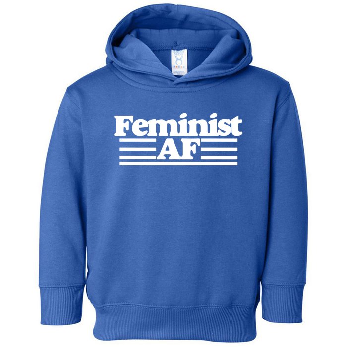 Feminist Af Feminism With A Retro 70s Cool Gift Toddler Hoodie