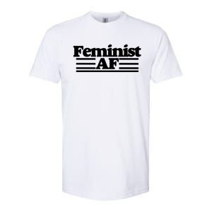 Feminist Af Feminism With A Retro 70s Cool Gift Softstyle CVC T-Shirt