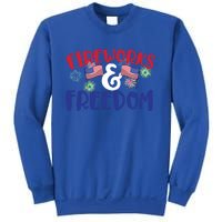 Fireworks And Freedom Fourth Of July Cool Gift Sweatshirt