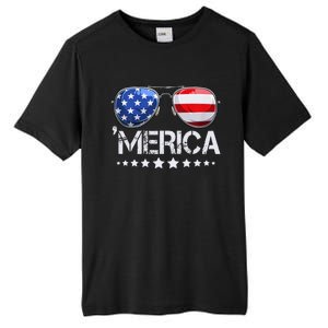 Funny American Flag Patriotic Fourth Tall Fusion ChromaSoft Performance T-Shirt