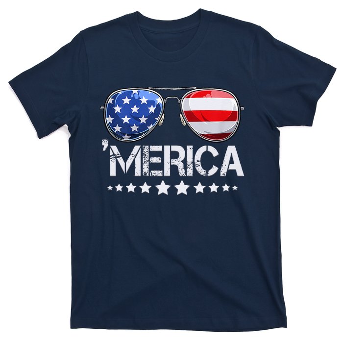 Funny American Flag Patriotic Fourth T-Shirt