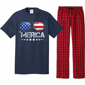 Funny American Flag Patriotic Fourth Pajama Set