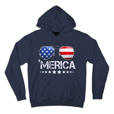 Funny American Flag Patriotic Fourth Tall Hoodie