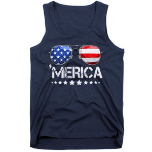 Funny American Flag Patriotic Fourth Tank Top