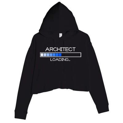 Future Architect Funny Architecture University Graduation Crop Fleece Hoodie