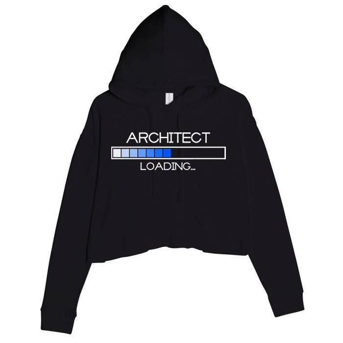 Future Architect Funny Architecture University Graduation Crop Fleece Hoodie