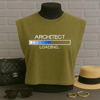 Future Architect Funny Architecture University Graduation Garment-Dyed Women's Muscle Tee