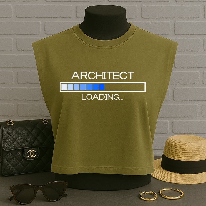 Future Architect Funny Architecture University Graduation Garment-Dyed Women's Muscle Tee