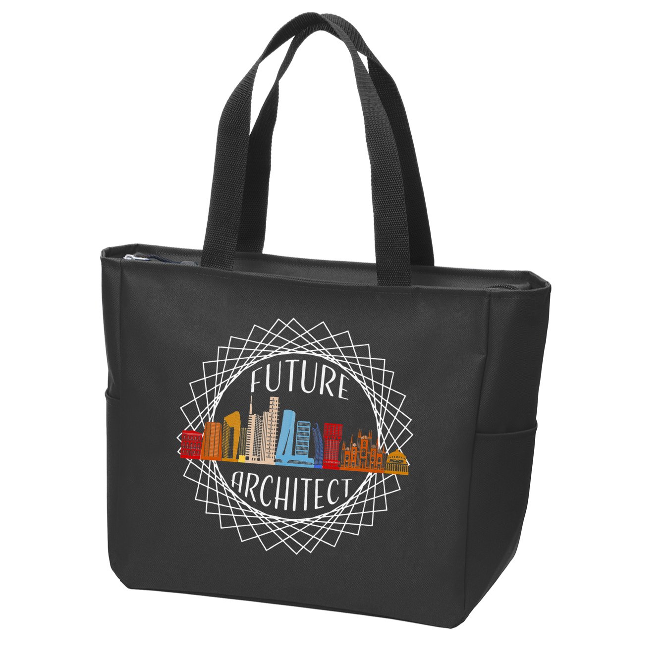 Future Architect Zip Tote Bag