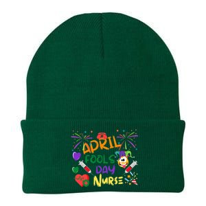 Funny April Fool's Day for Nurse Knit Cap Winter Beanie