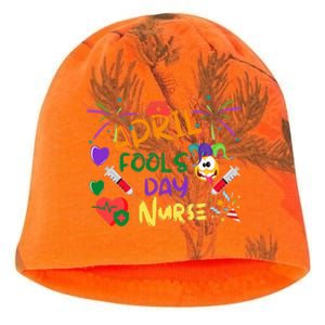 Funny April Fool's Day for Nurse Kati - Camo Knit Beanie