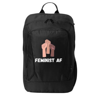 Feminist Af Feminist Gift City Backpack