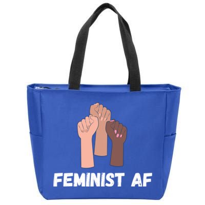 Feminist Af Feminist Gift Zip Tote Bag