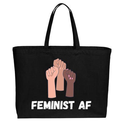 Feminist Af Feminist Gift Cotton Canvas Jumbo Tote