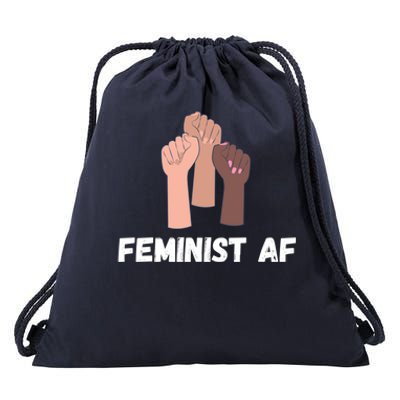 Feminist Af Feminist Gift Drawstring Bag