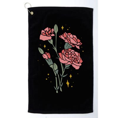 Flower Art Golf Towel