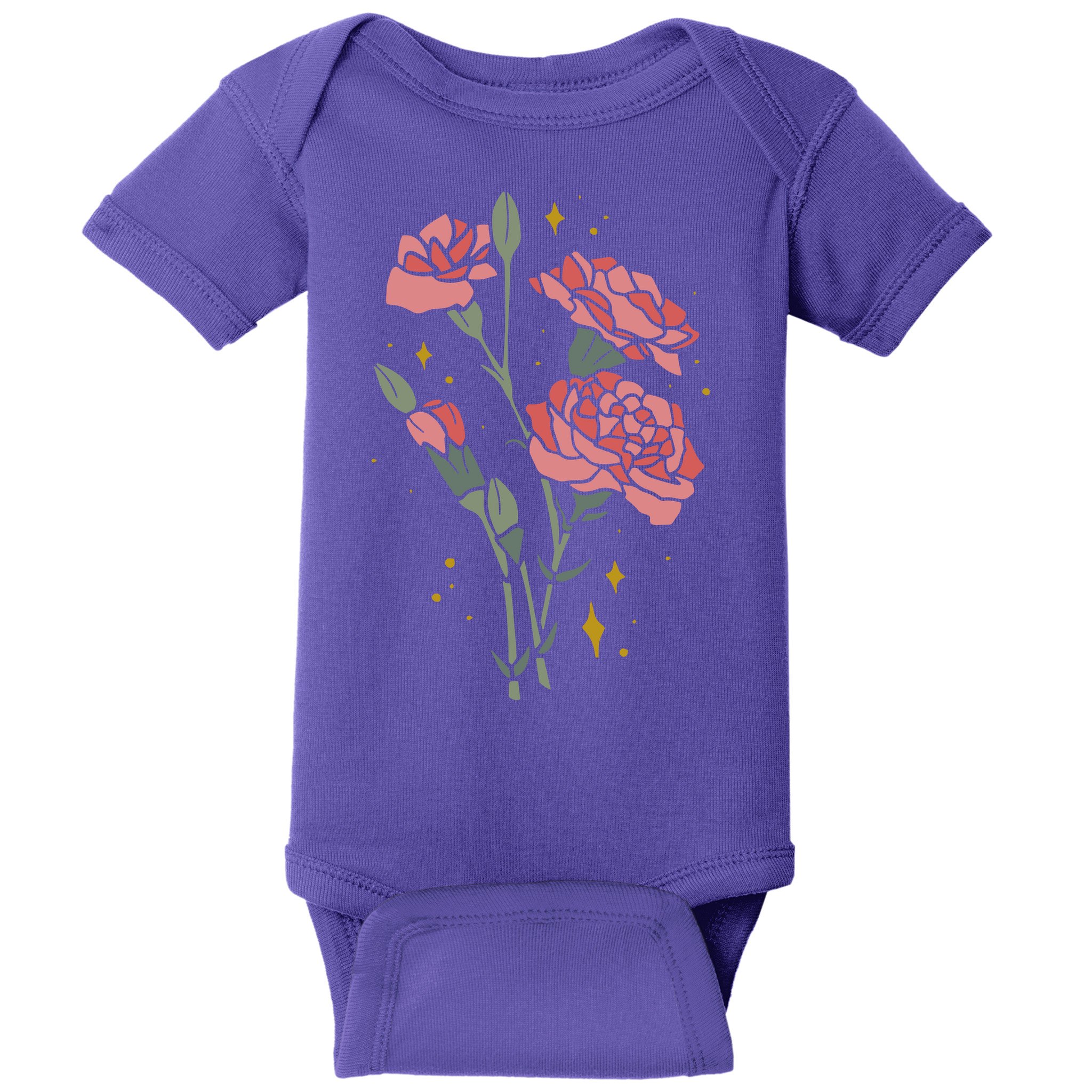 Flower Art Baby Bodysuit