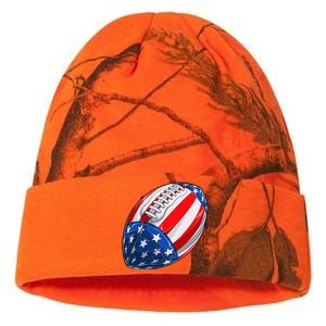 Football American Flag 4th of July American Kati Licensed 12" Camo Beanie