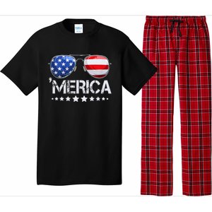 Funny American Flag Patriotic Fourth Pajama Set