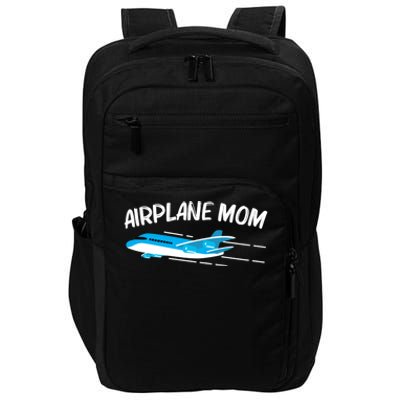 Funny Airplane For Mom Mother Captain Aviation Plane Engine Gift Impact Tech Backpack