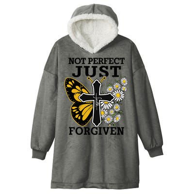 Forgiven and Funny Christian  for Jesus Lovers Hooded Wearable Blanket