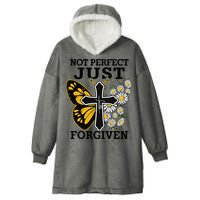 Forgiven and Funny Christian  for Jesus Lovers Hooded Wearable Blanket