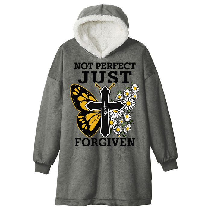 Forgiven and Funny Christian  for Jesus Lovers Hooded Wearable Blanket