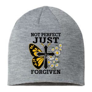 Forgiven and Funny Christian  for Jesus Lovers Sustainable Beanie