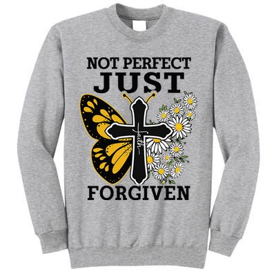Forgiven and Funny Christian  for Jesus Lovers Tall Sweatshirt