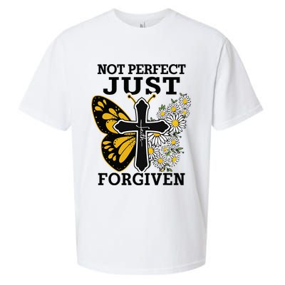 Forgiven and Funny Christian  for Jesus Lovers Sueded Cloud Jersey T-Shirt