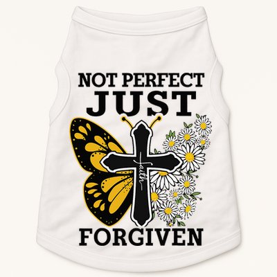 Forgiven and Funny Christian  for Jesus Lovers Doggie Tank