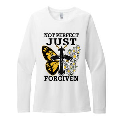 Forgiven and Funny Christian  for Jesus Lovers Womens CVC Long Sleeve Shirt