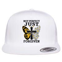 Forgiven and Funny Christian  for Jesus Lovers Flat Bill Trucker Hat