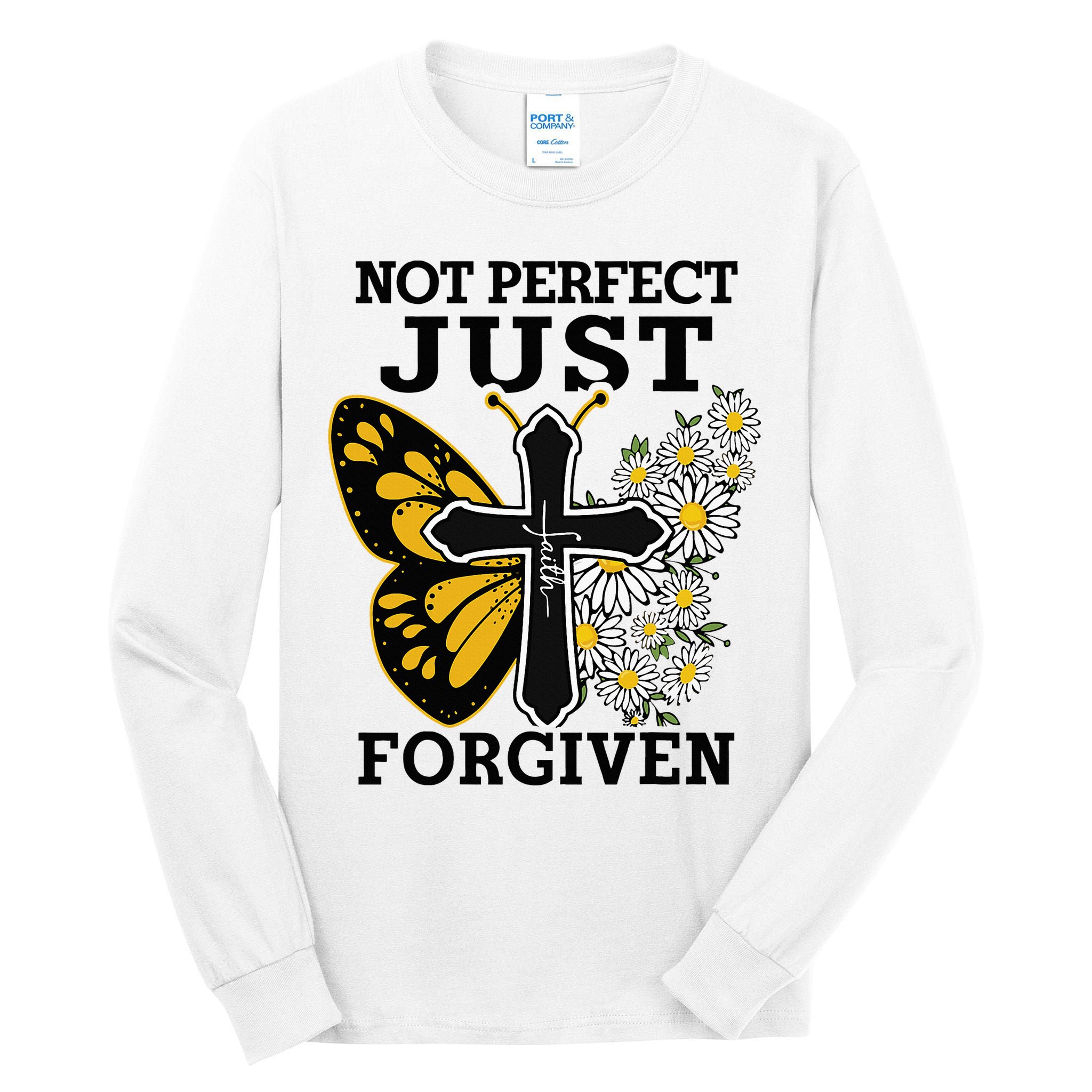 Forgiven and Funny Christian  for Jesus Lovers Tall Long Sleeve T-Shirt