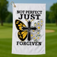 Forgiven and Funny Christian  for Jesus Lovers Golf Towel