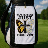 Forgiven and Funny Christian  for Jesus Lovers Golf Towel
