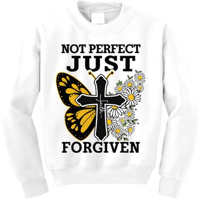 Forgiven and Funny Christian  for Jesus Lovers Kids Sweatshirt