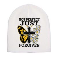 Forgiven and Funny Christian  for Jesus Lovers Short Acrylic Beanie