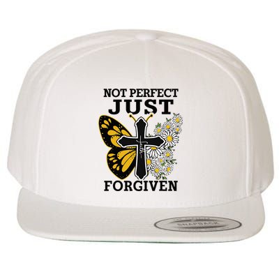 Forgiven and Funny Christian  for Jesus Lovers Wool Snapback Cap