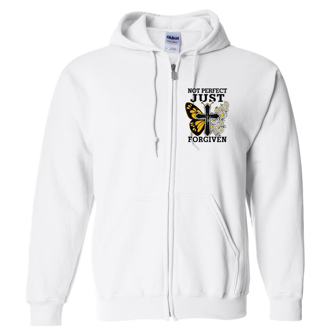 Forgiven and Funny Christian  for Jesus Lovers Full Zip Hoodie