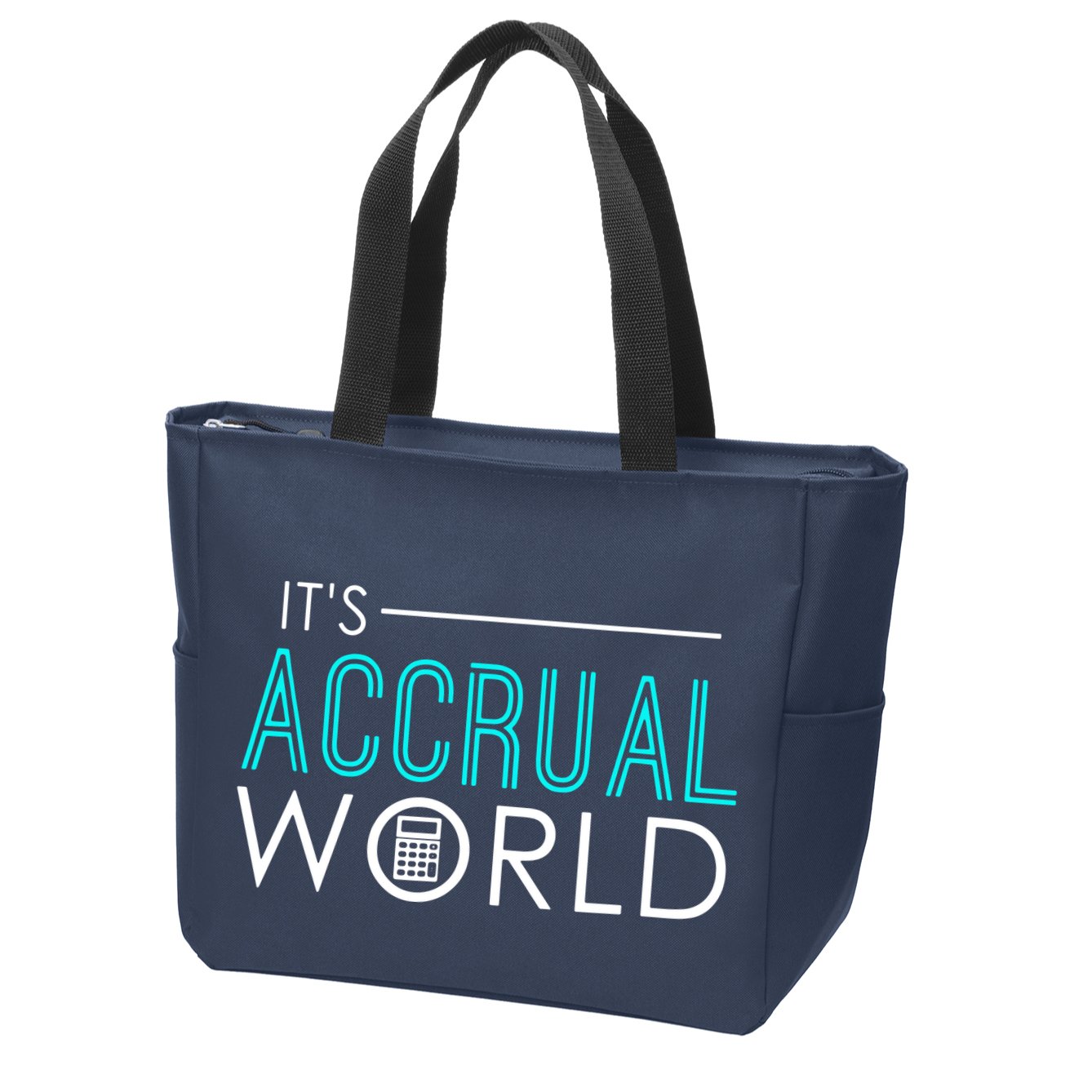 Funny Accounting Zip Tote Bag