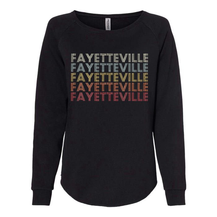 Fayetteville Arkansas Fayetteville Ar Retro Vintage Text Womens California Wash Sweatshirt