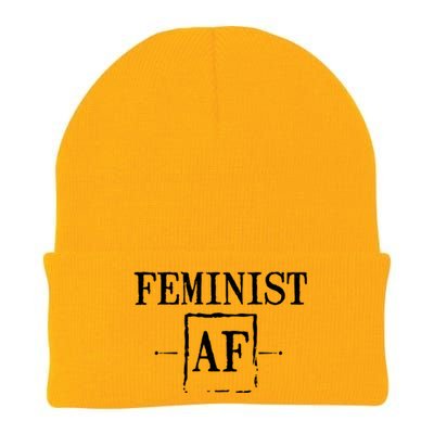 Feminist Af Funny Gift Funny Female Feminism 'S Rights Gift Knit Cap Winter Beanie