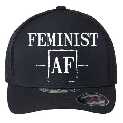 Feminist Af Funny Gift Funny Female Feminism 'S Rights Gift Flexfit Unipanel Trucker Cap