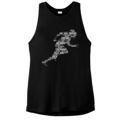 Football American Football Ladies PosiCharge Tri-Blend Wicking Tank